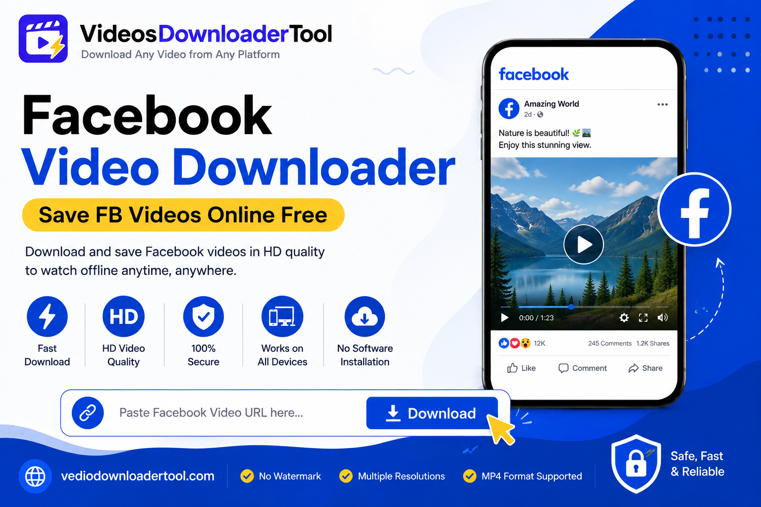 Facebook Video Downloader – Save FB Videos Online Free
