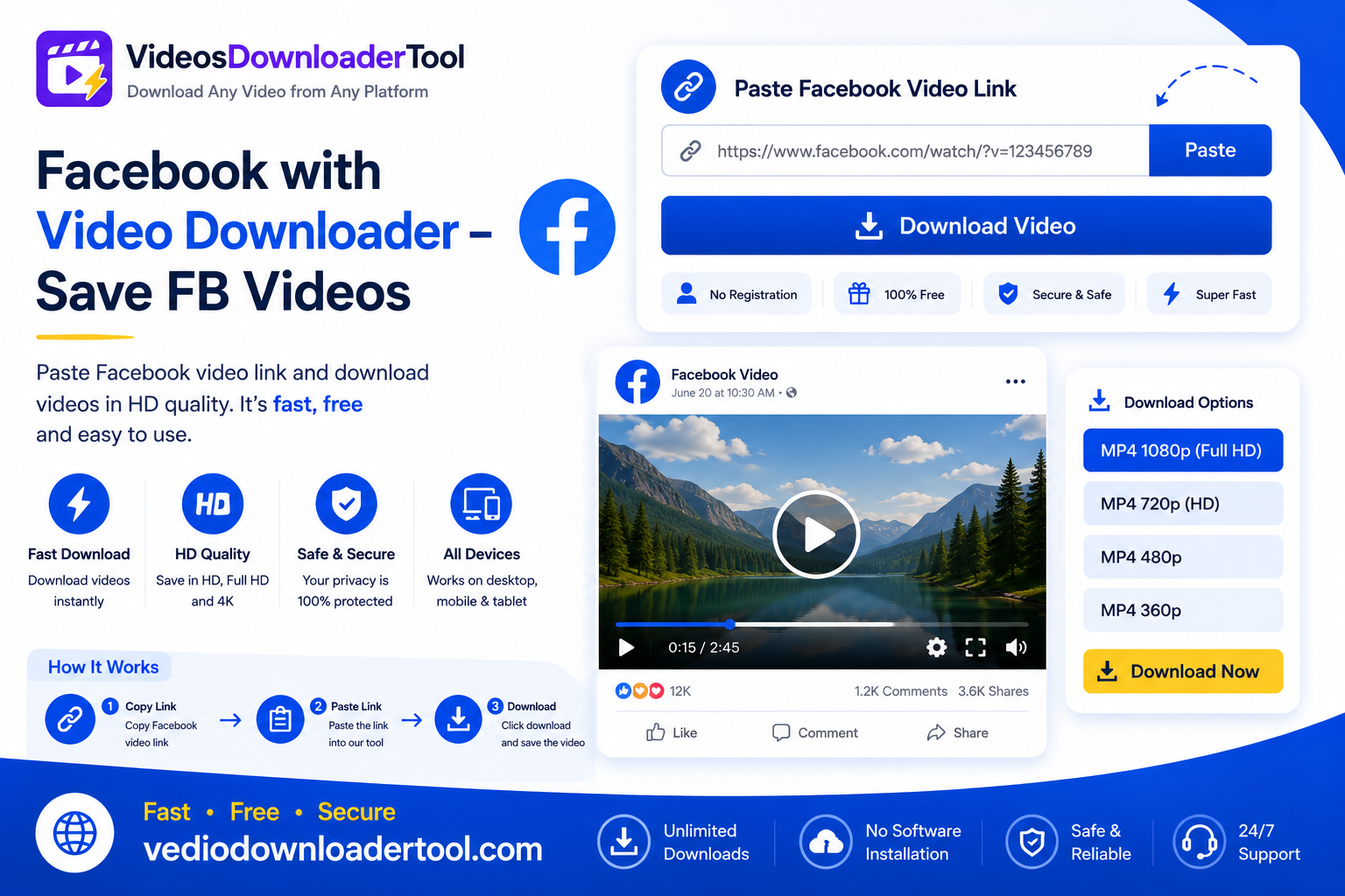 Facebook with Video Downloader – Save FB Videos