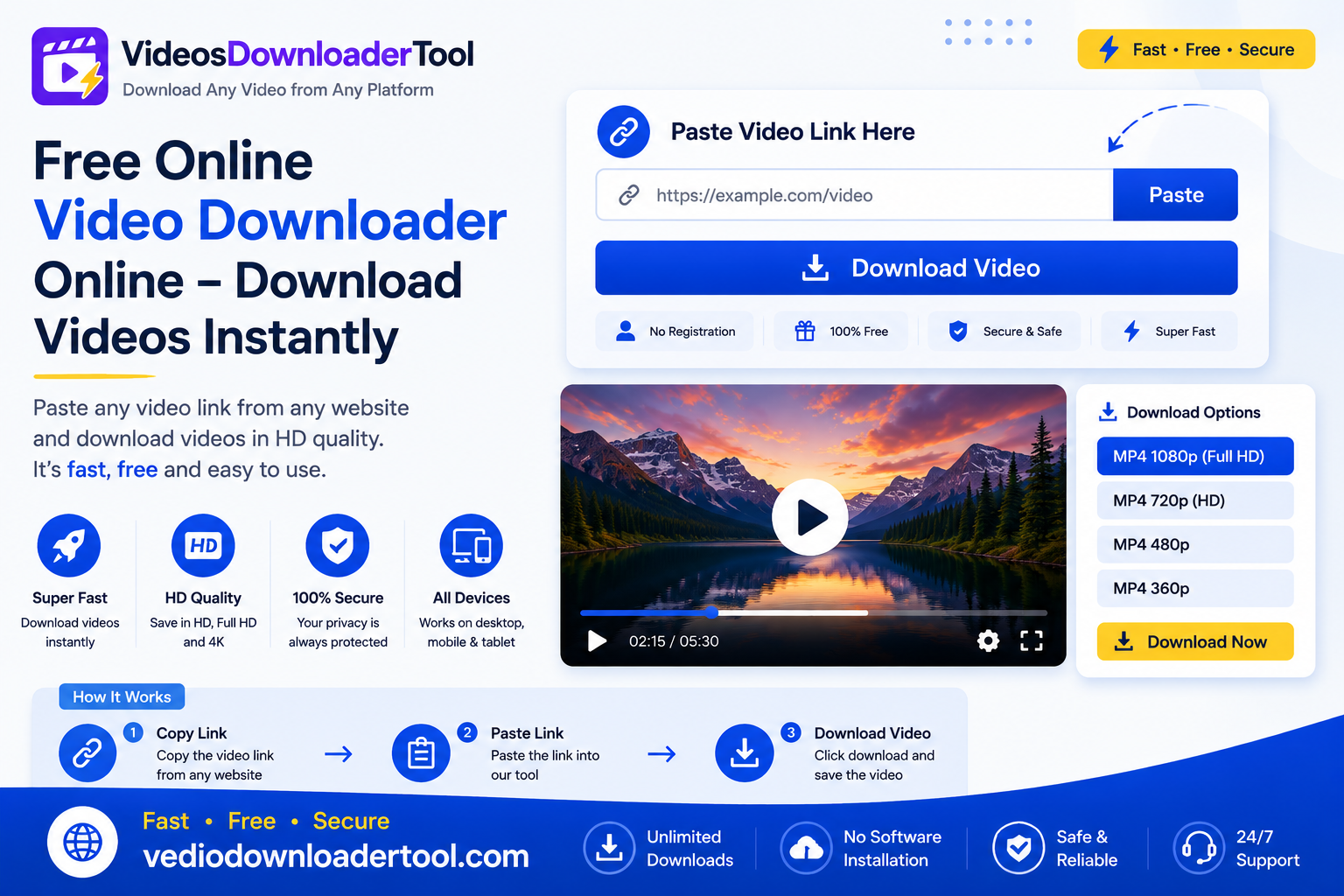 Free Online Video Downloader Online – Download Videos Instantly