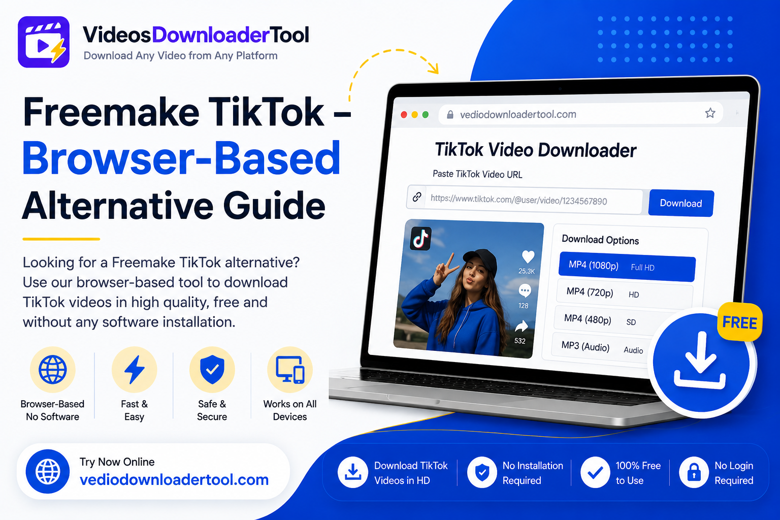 Freemake TikTok – Browser