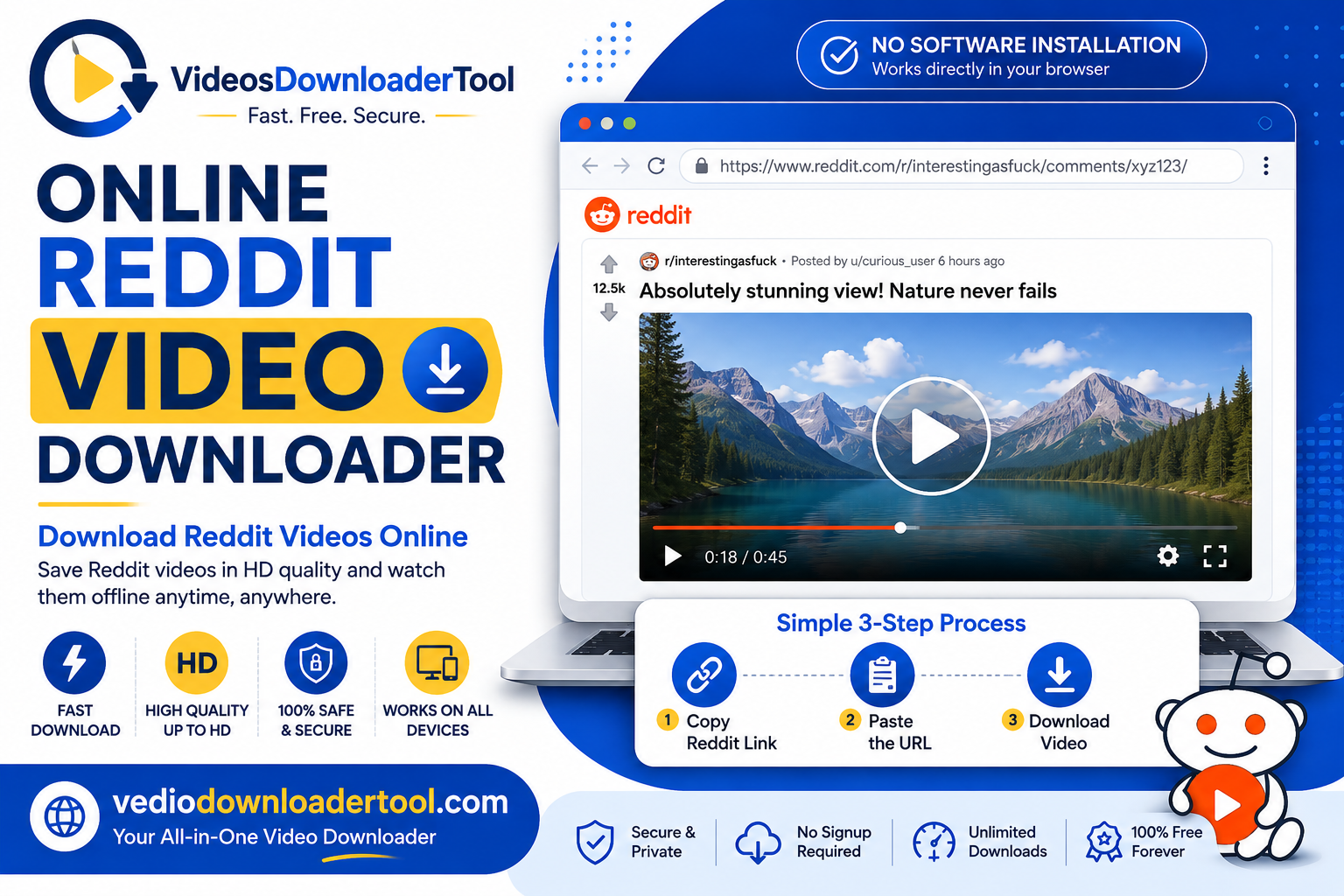 Online Reddit Video Downloader