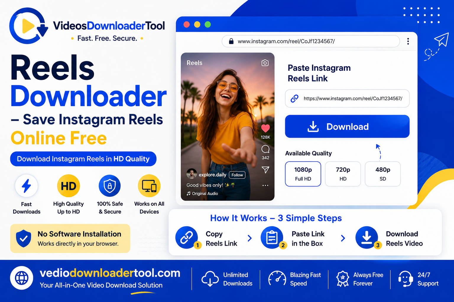 Reels Downloader – Save Instagram Reels Online Free
