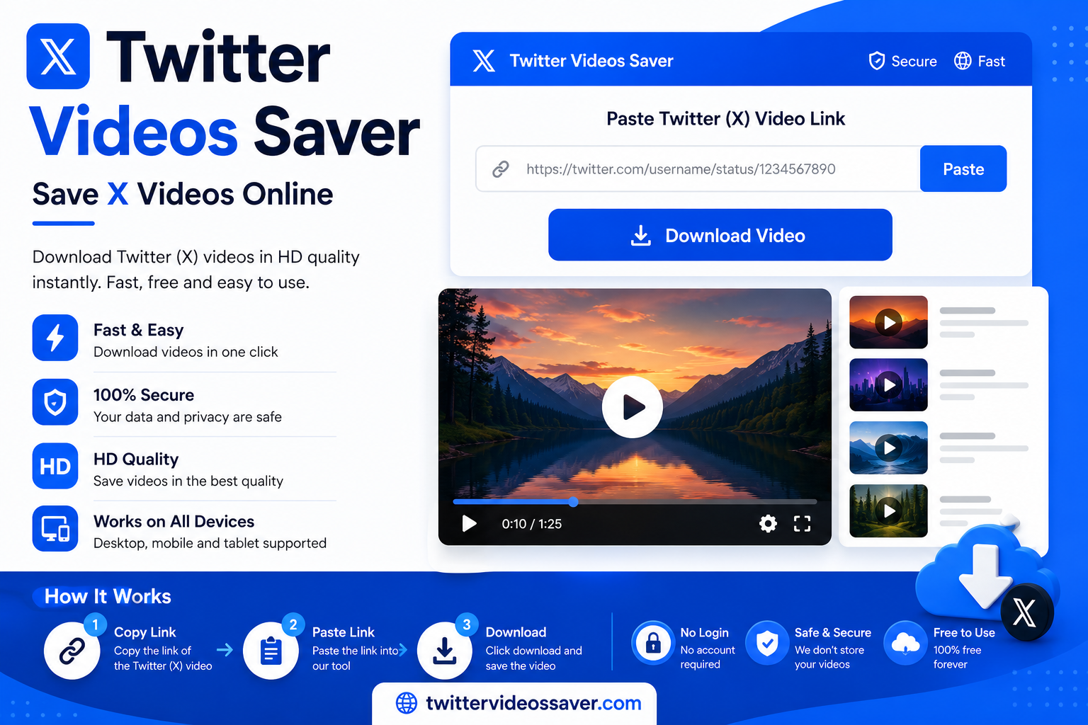 Twitter Videos Saver – Save X Videos Online