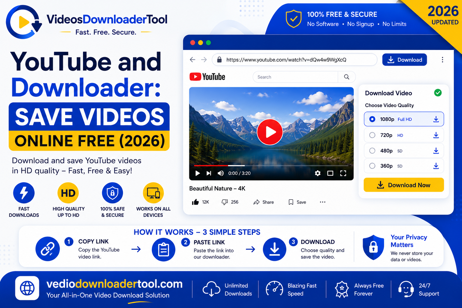 YouTube and Downloader: Save Videos Online Free (2026)