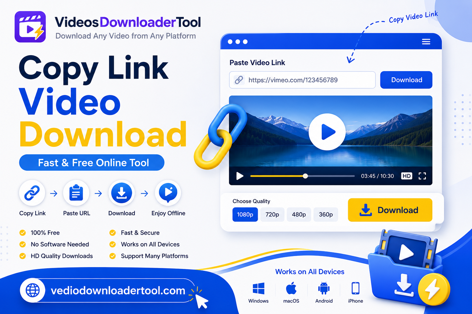 Copy Link Video Download – Fast & Free Online Tool