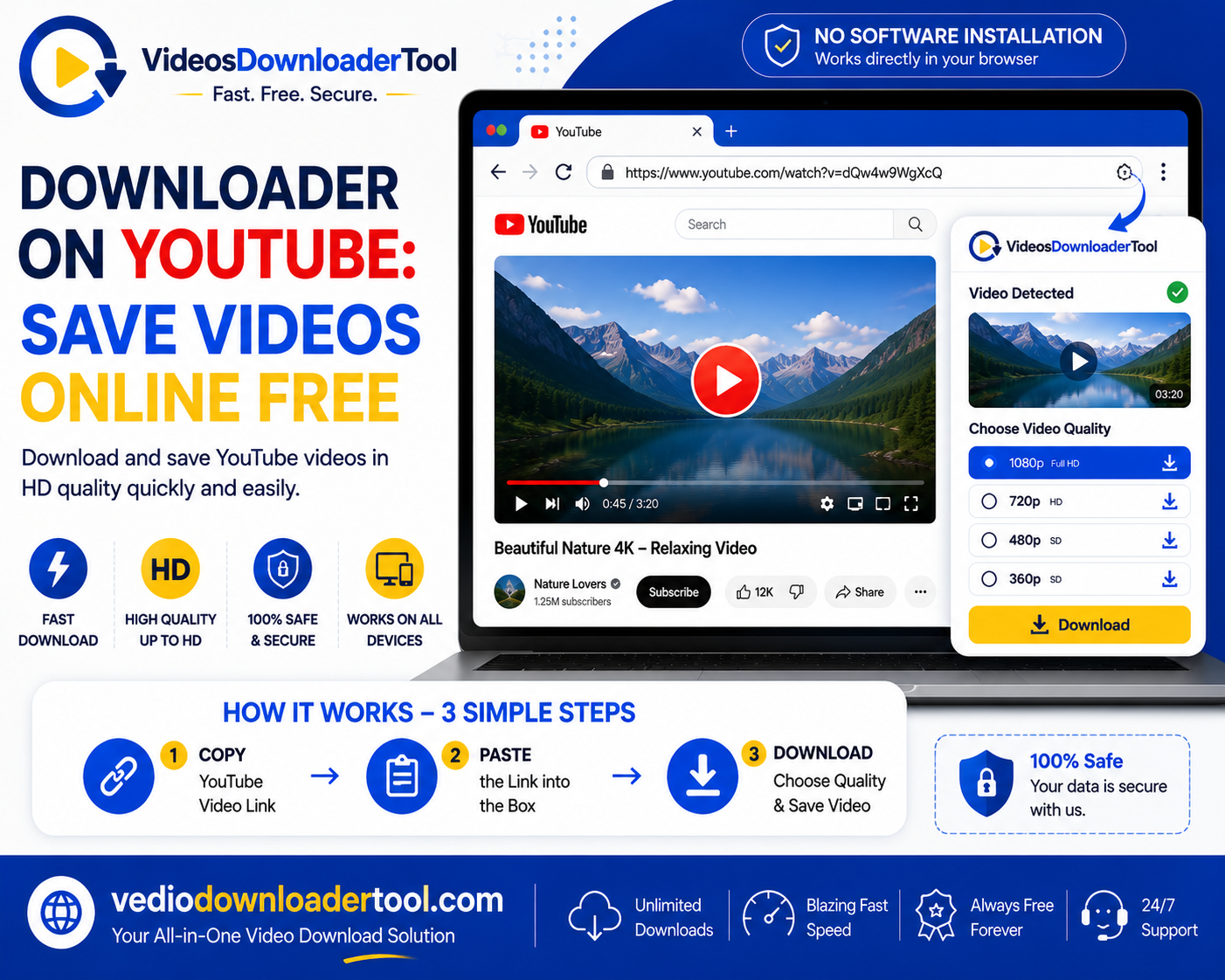Downloader on YouTube: Save Videos Online Free