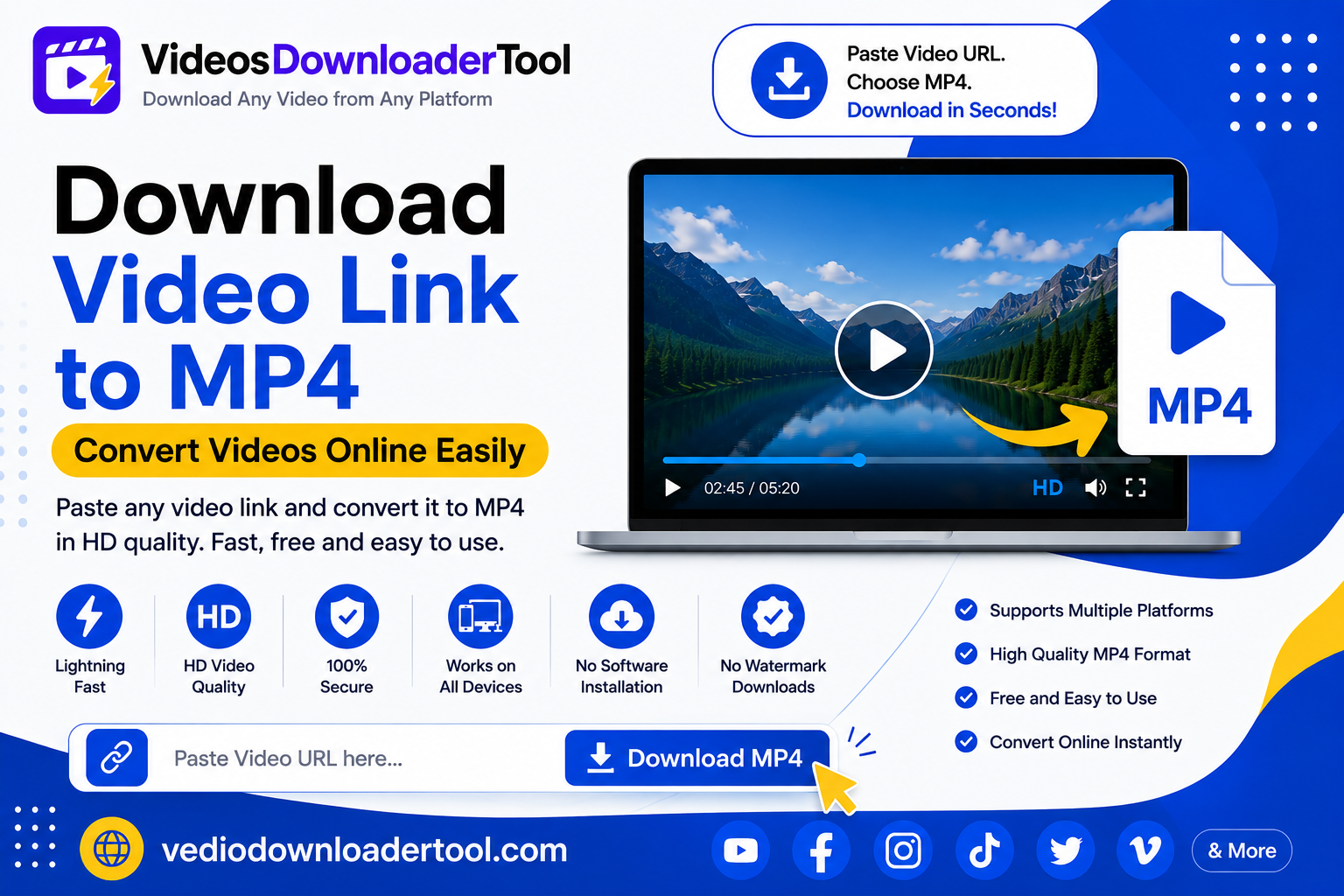 Download Video Link to MP4 – Convert Videos Online Easily
